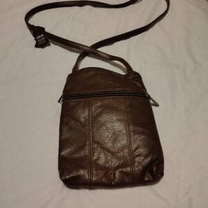 Brown Leather Crossbody Bag